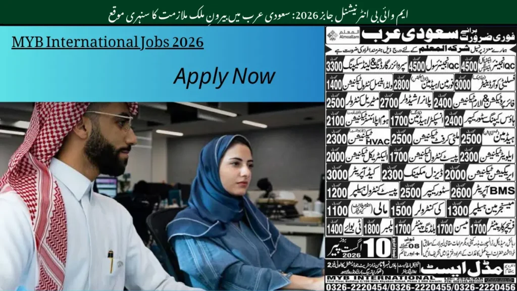 MYB International Jobs 2026